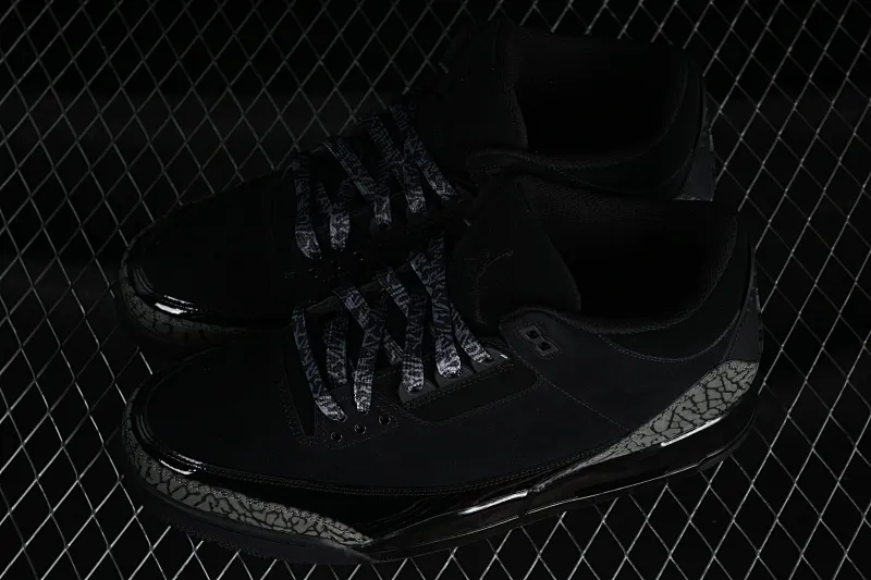 All categories Air Jordan Jordan series basketball shoes Air Jordan 3 LW version Air Jordan 3 Retro AJ3 Joe 3 Black Cat Explosion pattern CK9246-168
